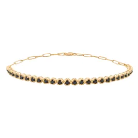 14K GOLD BLACK DIAMOND ADDISON BRACELET