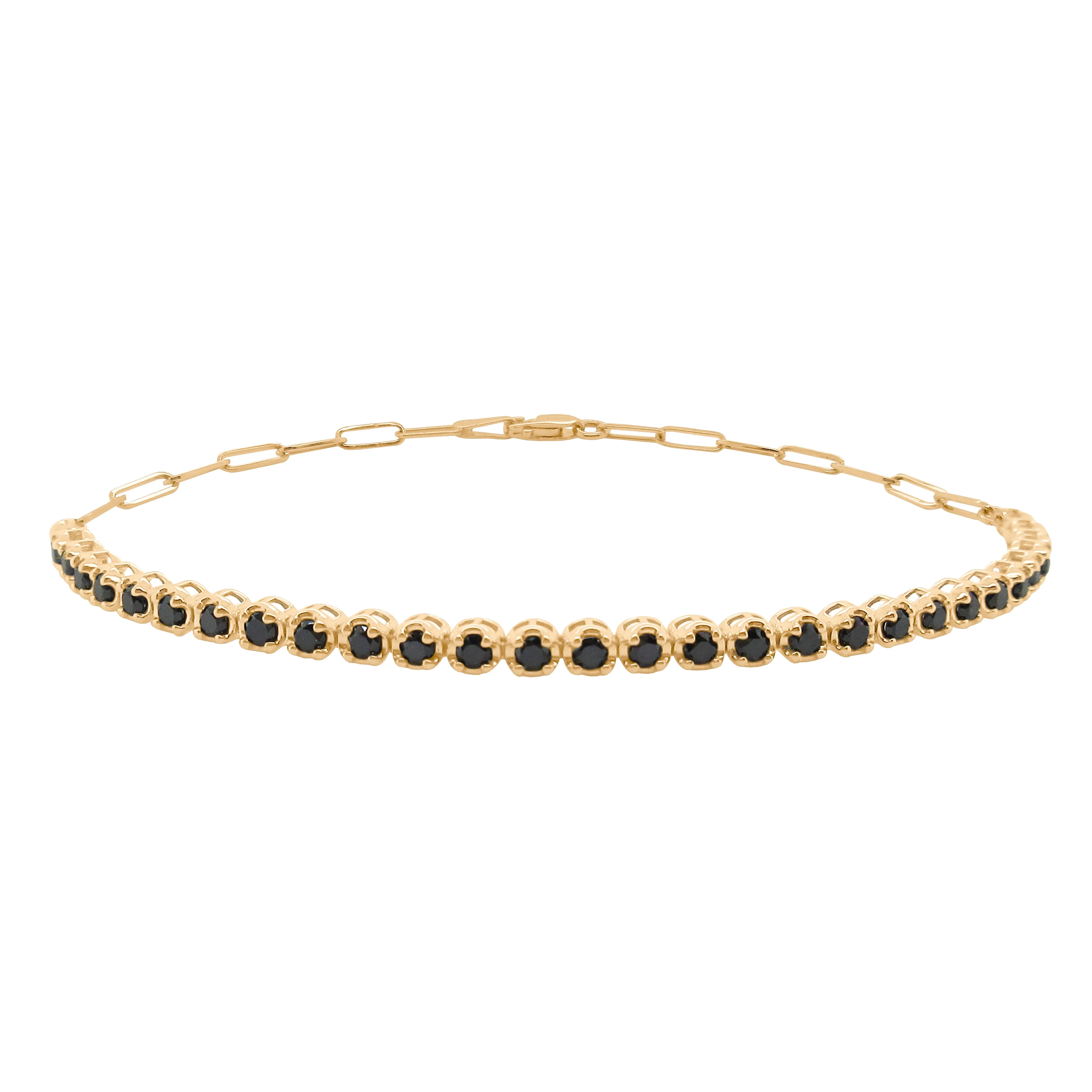 14K GOLD BLACK DIAMOND ADDISON BRACELET