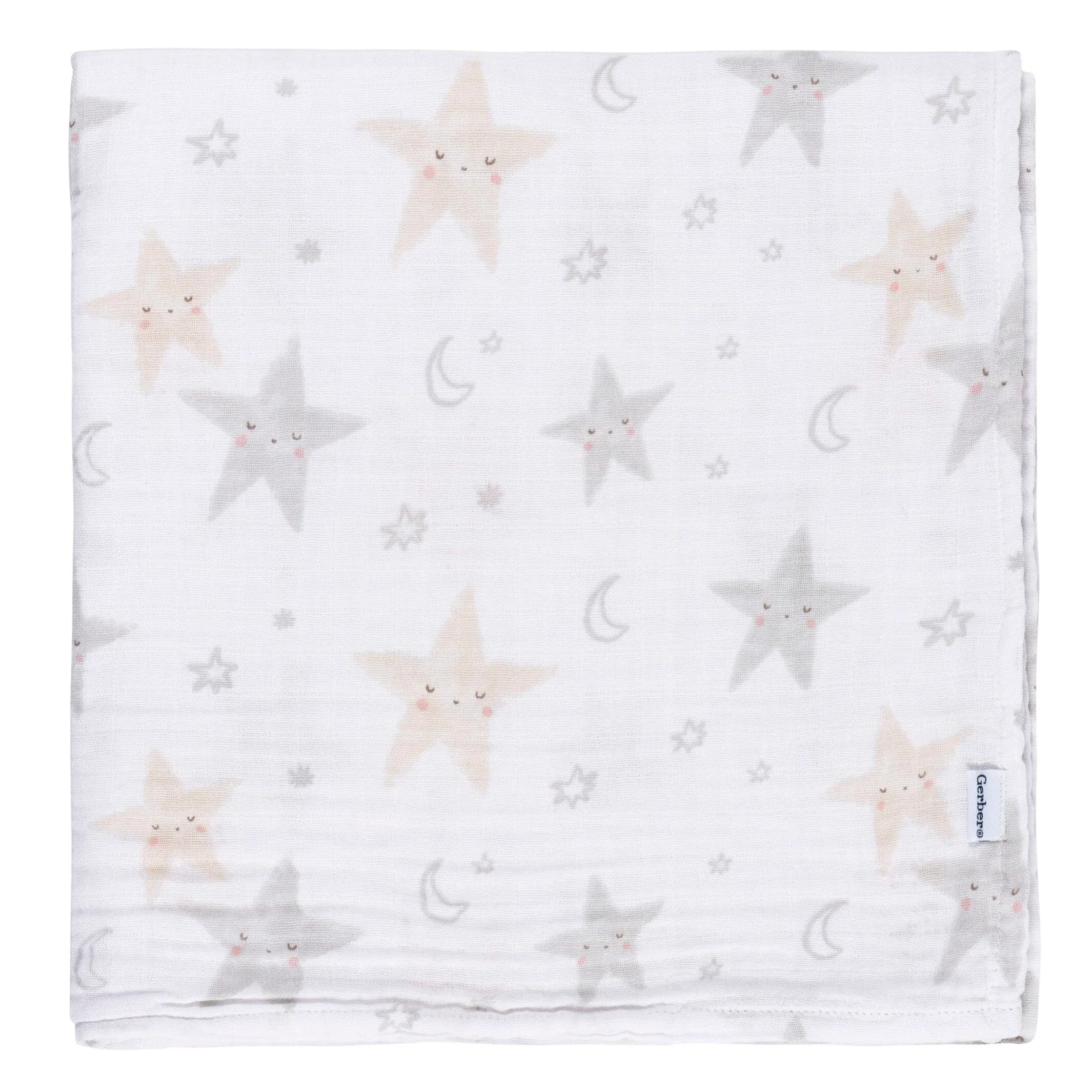 2-Pack Baby Neutral Celestial Muslin Blankets