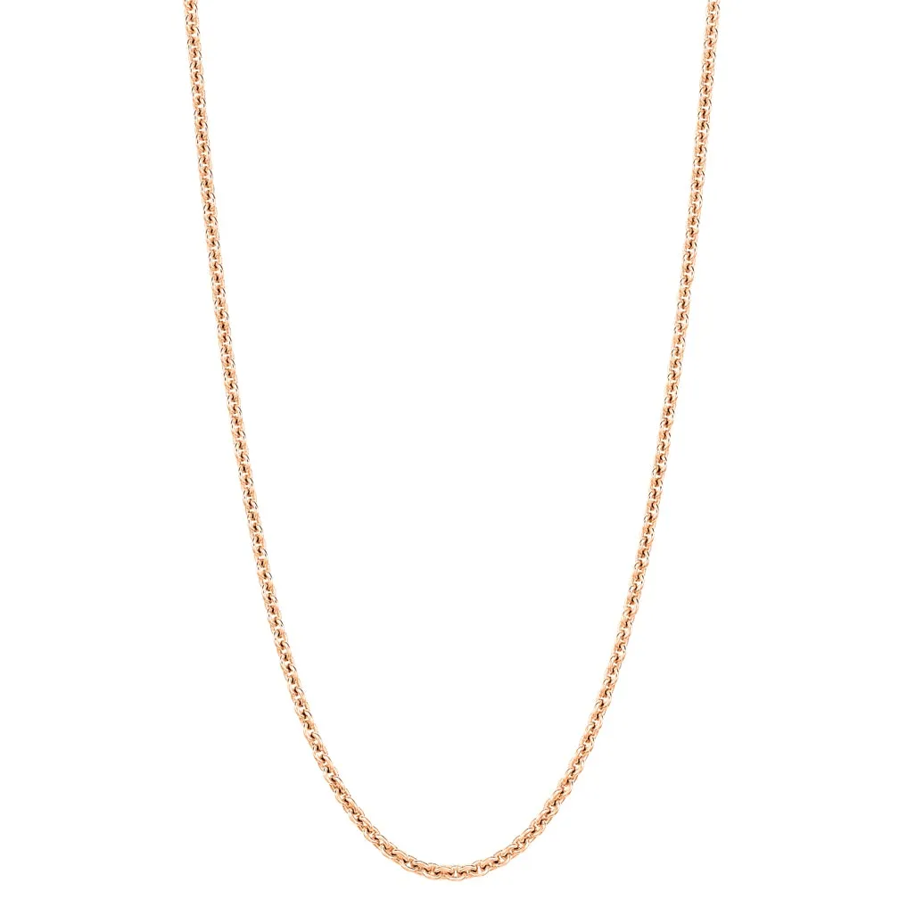 22" necklace in 18K rose gold