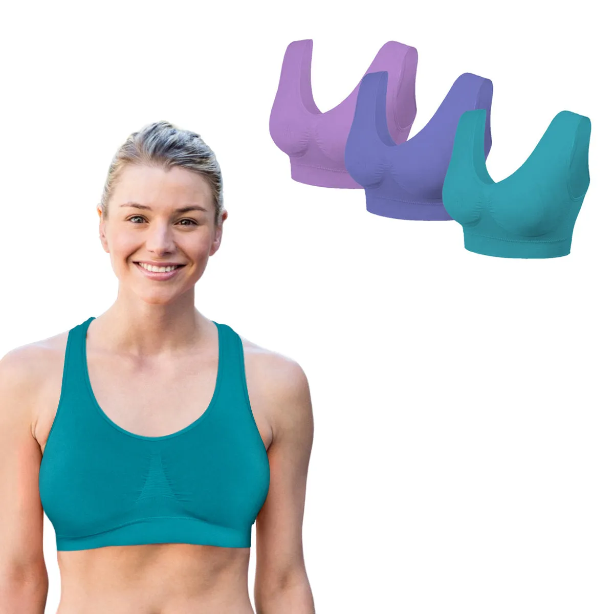 3 Pack: Seamless Lightweight Comfort Bras