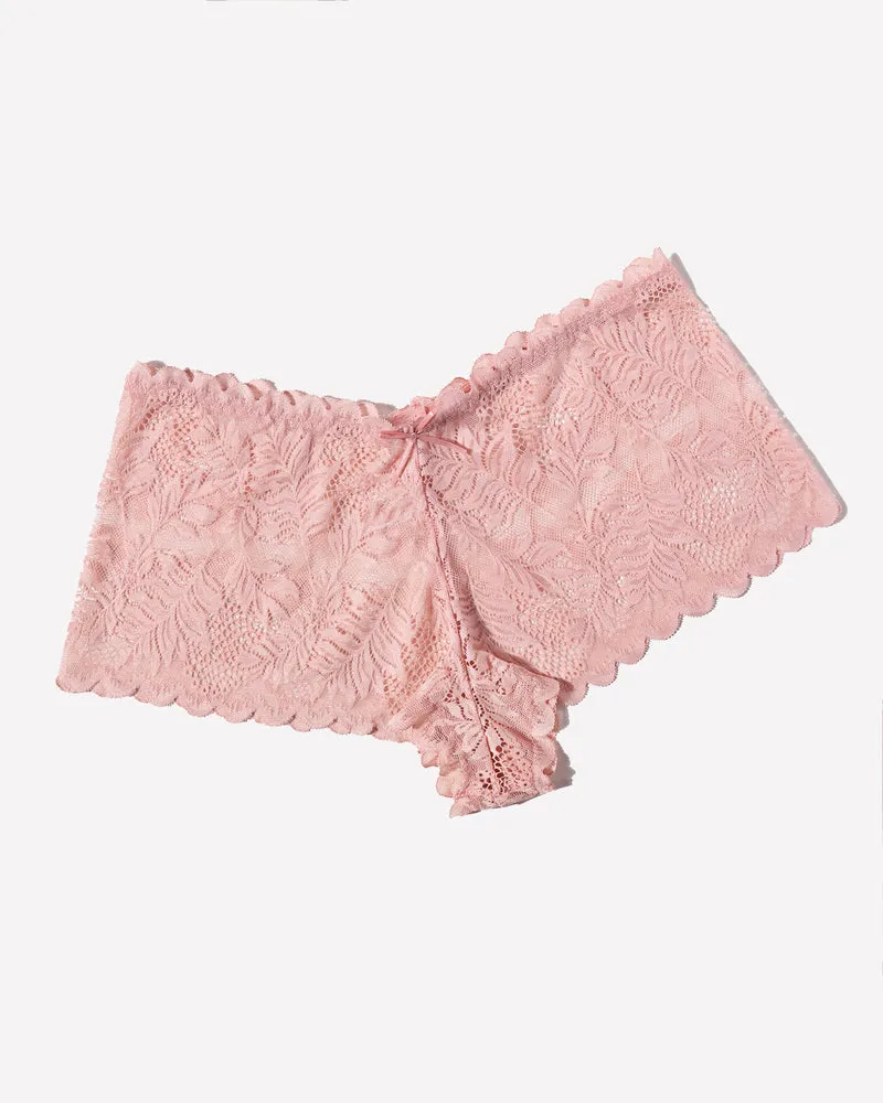 4 Pcs Floral Lace Panties High Waist Panty