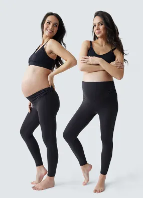 Active Legging with Fold Down Panel, Maternity 2-Pack