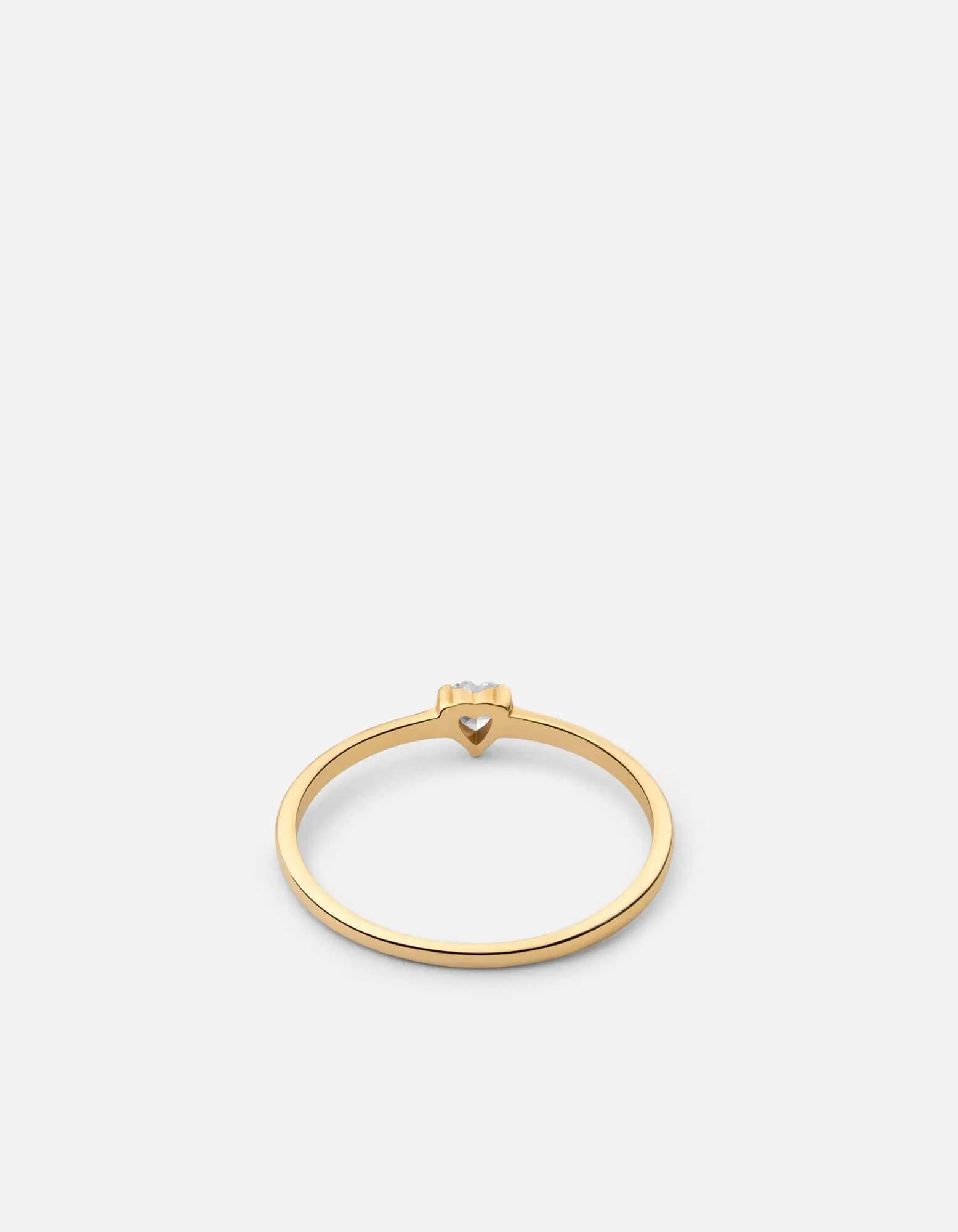 Adora Heart Ring, Gold Vermeil/Sapphire