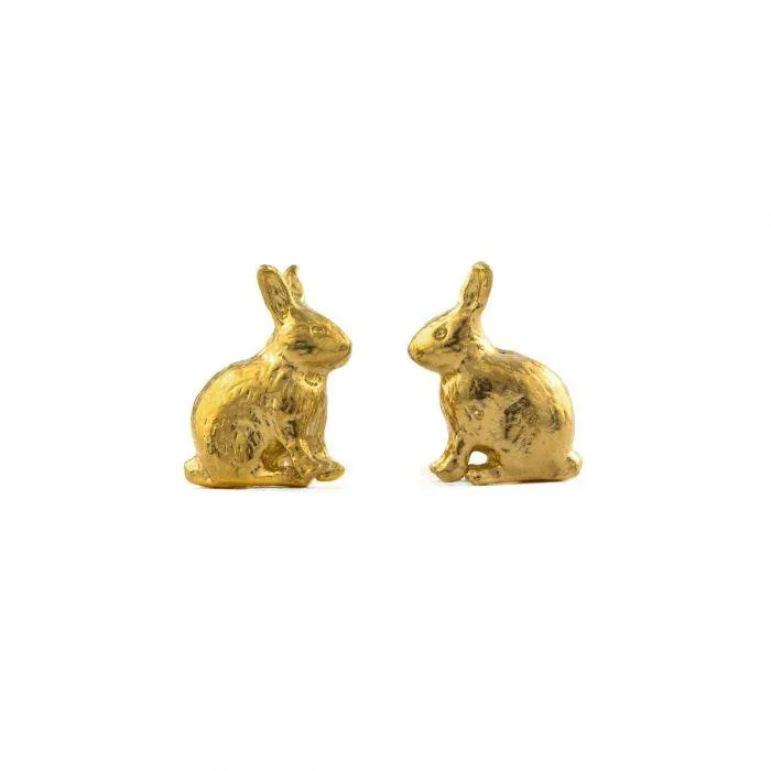 Alex Monroe Sitting Bunny Stud Earrings