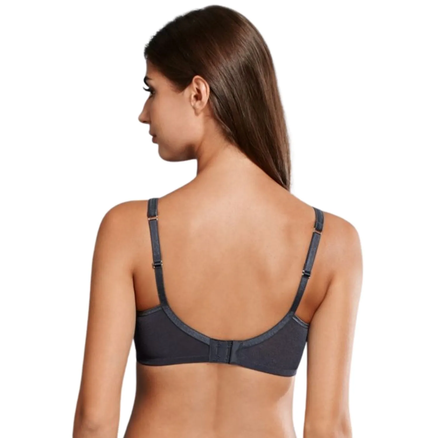 Anita Rosa Faia Fleur Wireless Contour Bra, Anthracite