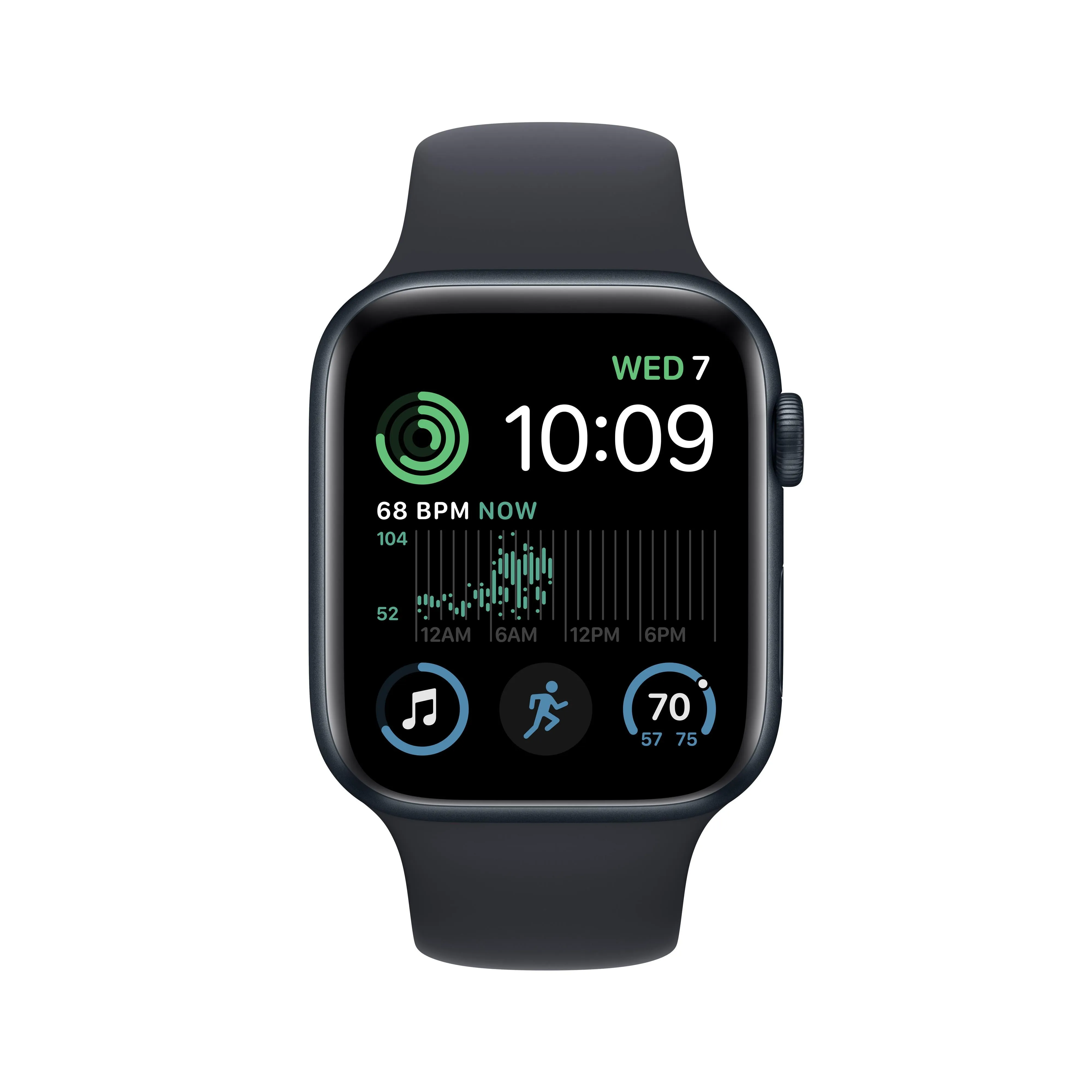 Apple Watch SE GPS   Cellular 44mm Midnight Aluminium Case with Midnight Sport Band - Regular