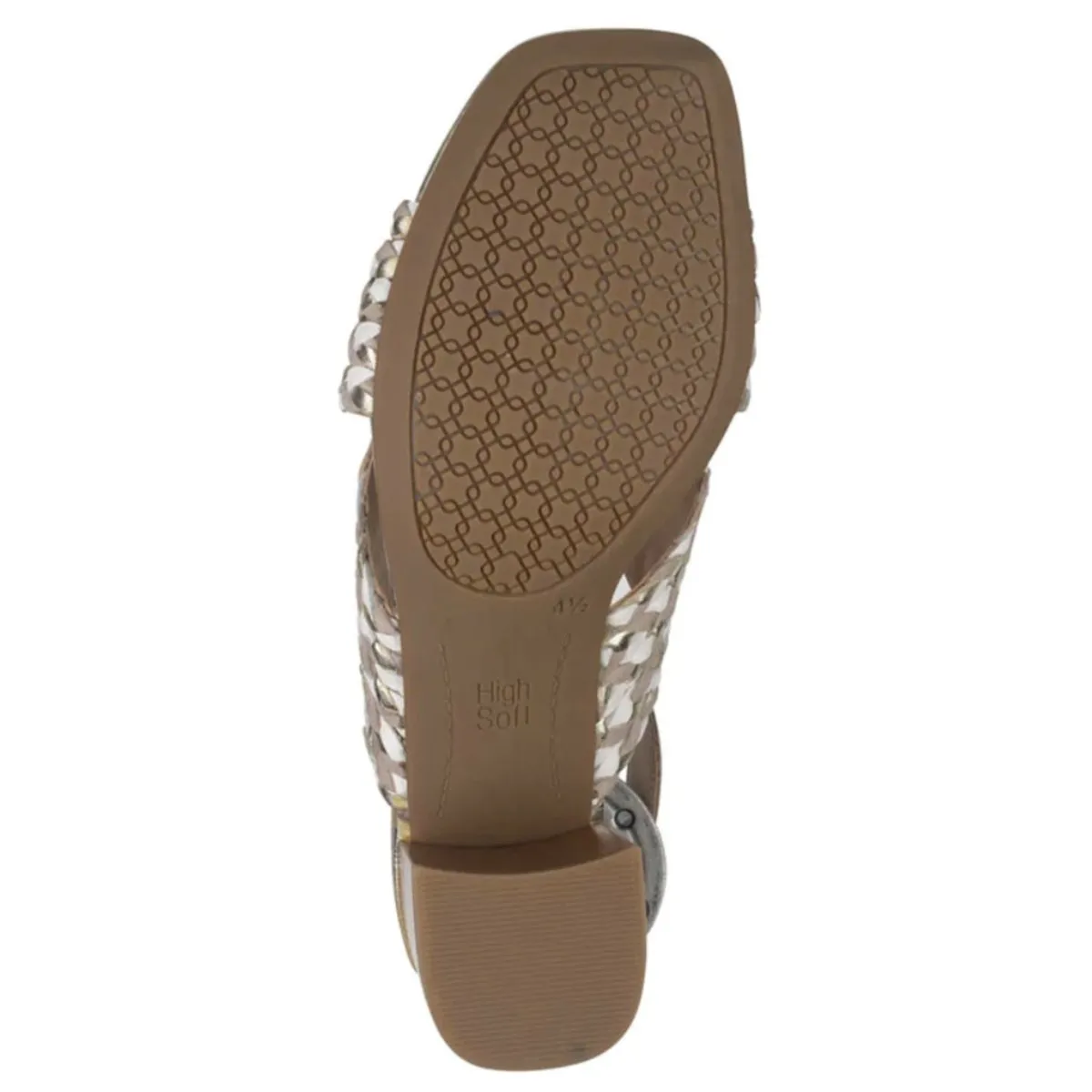 Ara Women's Benson Sand Metallic Woven Leather