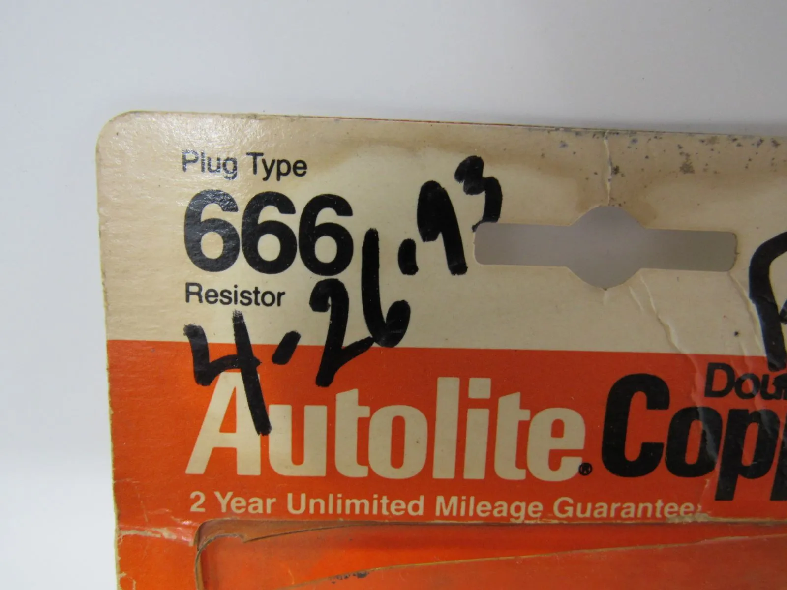 Autolite Double Copper Spark Plugs Lot of 2 666 -- New