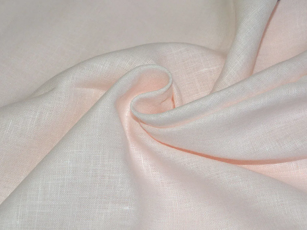 Baby Pink Pure Linen Fabric 60 Lea Blazer Fabric