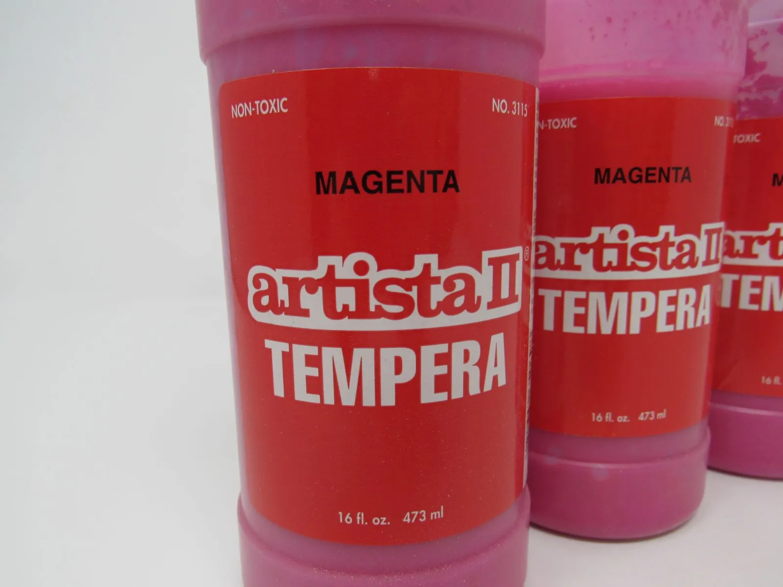 Binny & Smith Inc Artista II Tempera Paint - Lot of 3 Magenta 54-3115-1-169W -- New