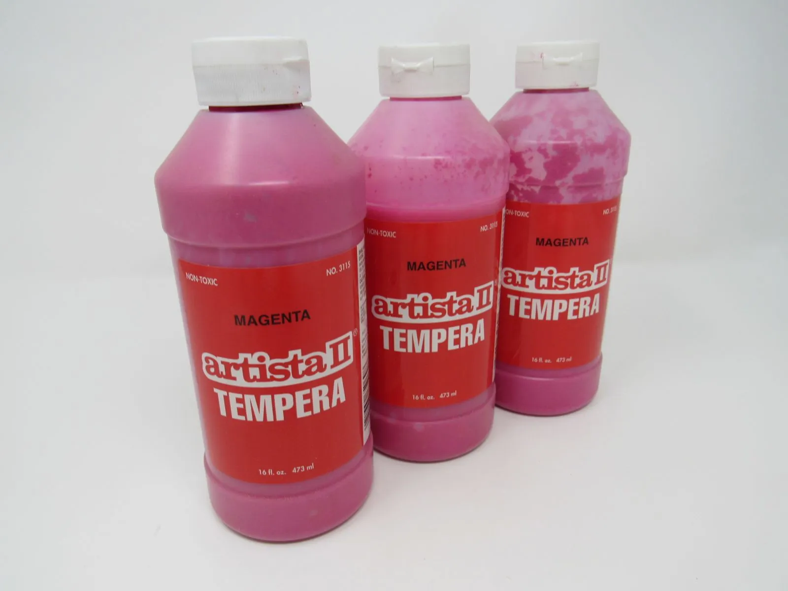 Binny & Smith Inc Artista II Tempera Paint - Lot of 3 Magenta 54-3115-1-169W -- New