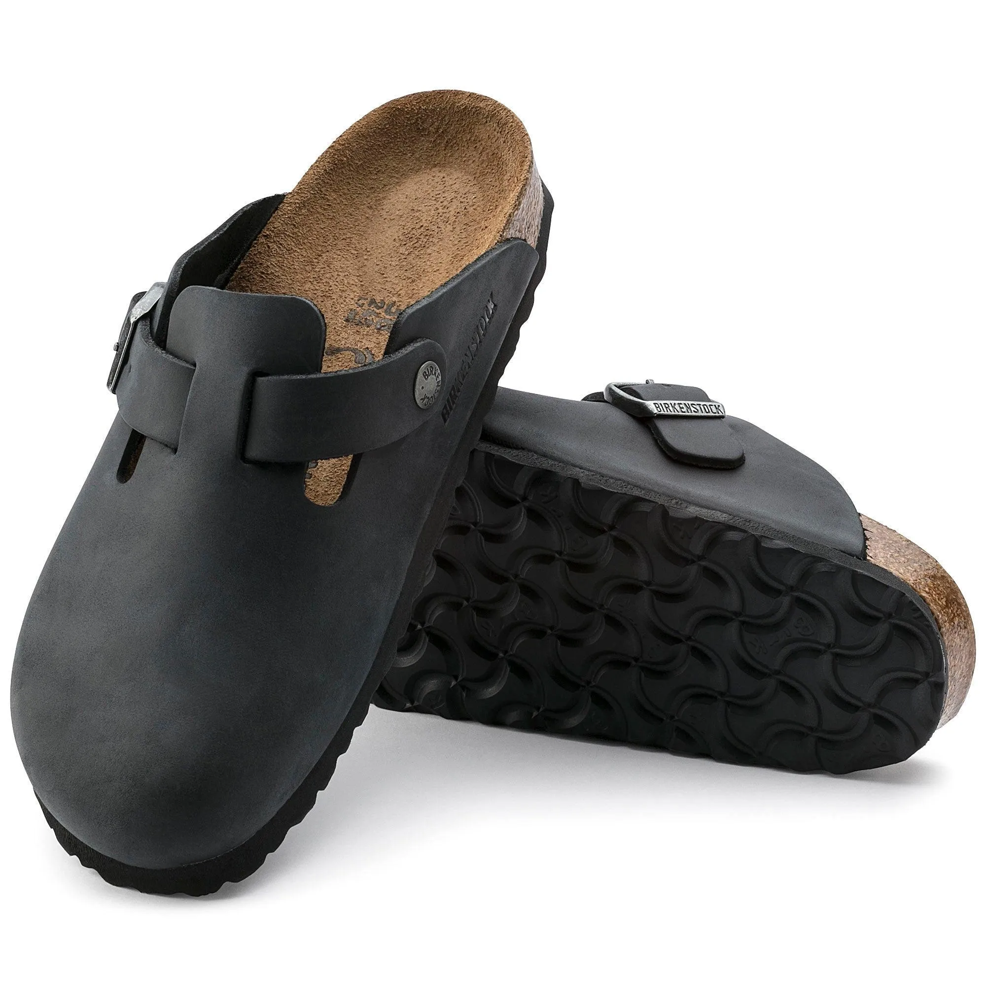 Birkenstock Boston Black Oiled Leather