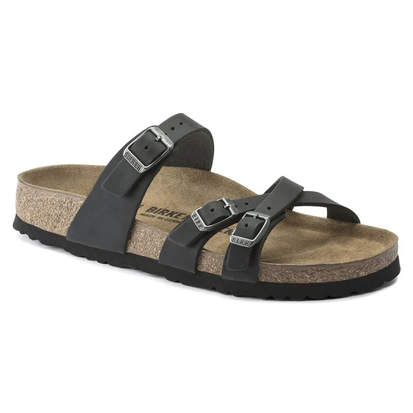 BIRKENSTOCK FRANCA BLACK OILED LEATHER