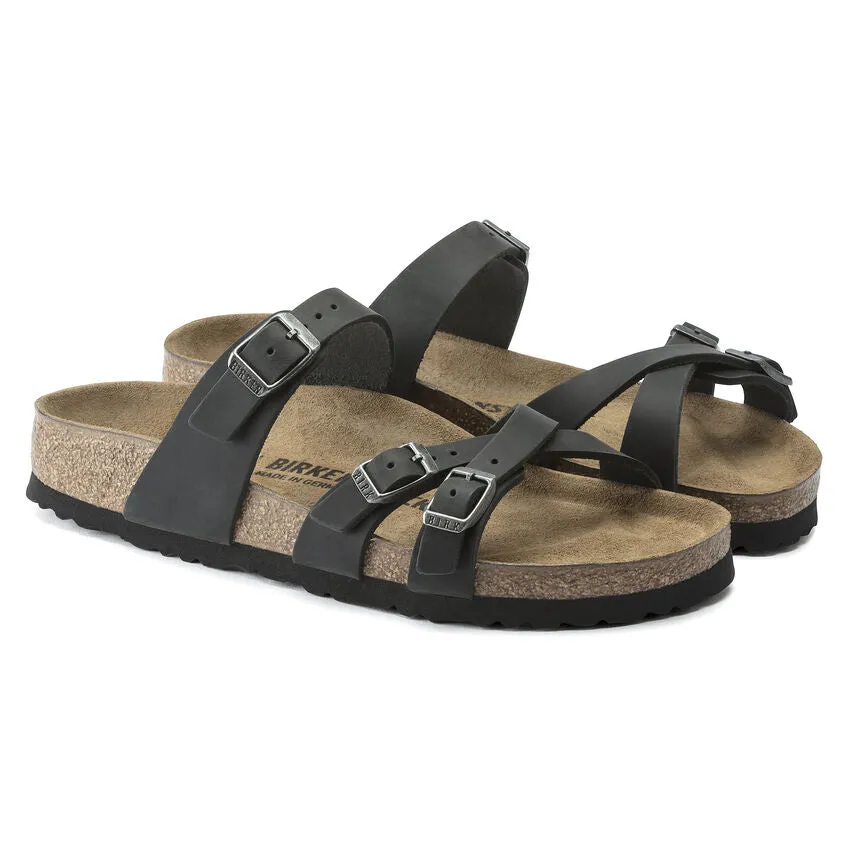 BIRKENSTOCK FRANCA BLACK OILED LEATHER