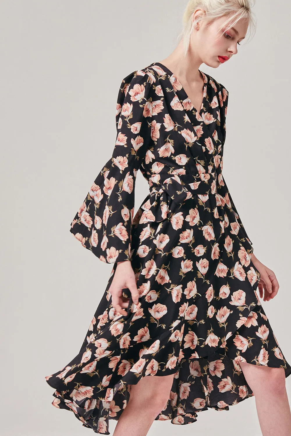 Blossoming Wrap Dress