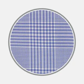 Blue Check Cotton Fabric