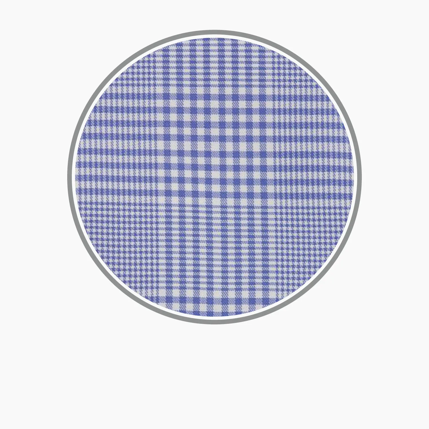 Blue Check Cotton Fabric