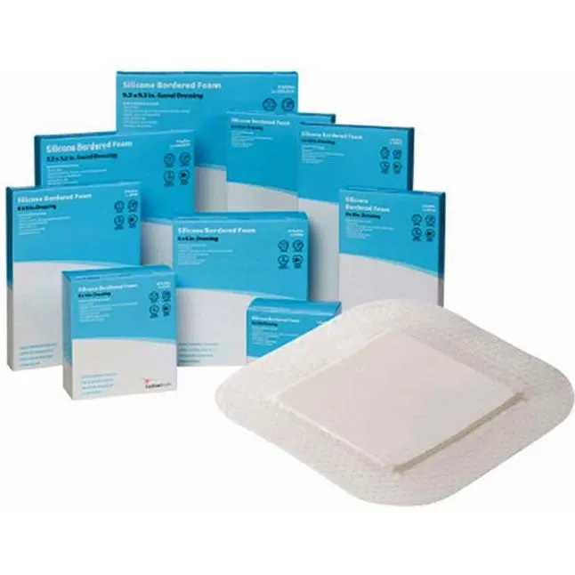 Cardinal Health™ Silicone Bordered Sacral Design Foam Dressing