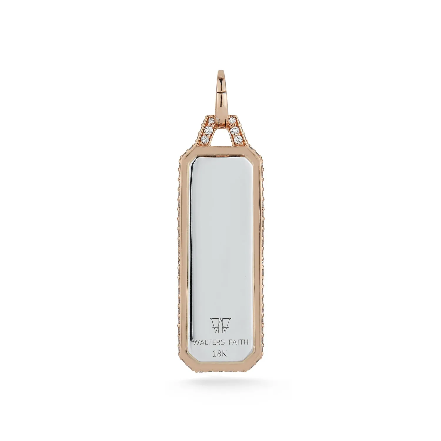 CARRINGTON 18K GOLD AND ALL DIAMOND ID TABLET