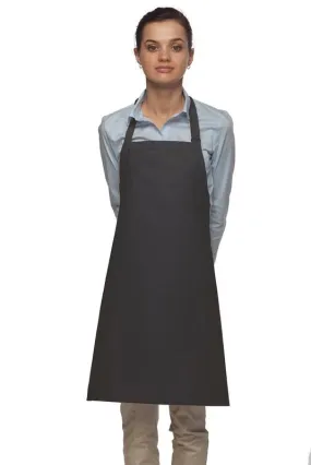 Charcoal Deluxe Bib Adjustable Apron (No Pockets)