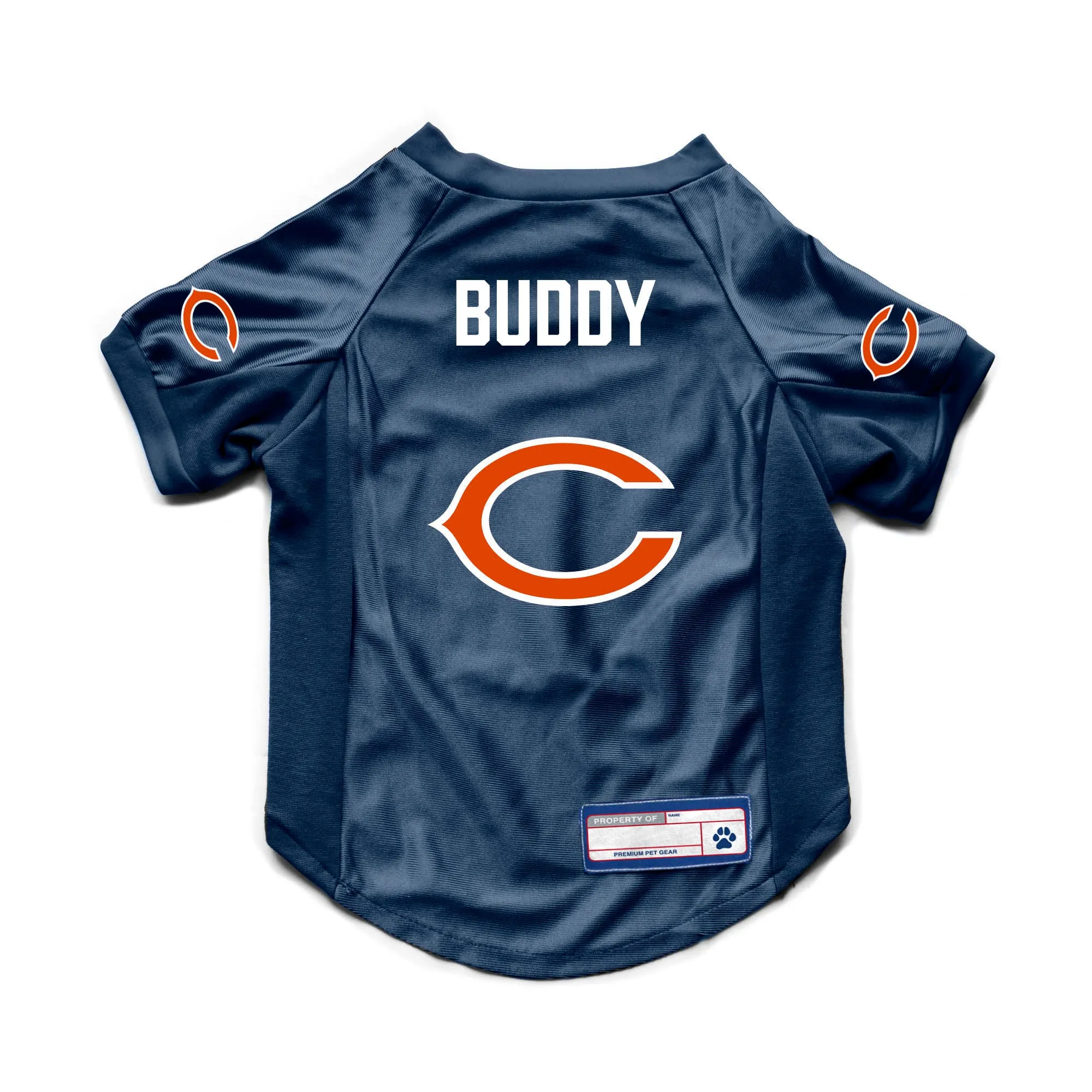 Chicago Bears Custom Pet Stretch Jersey