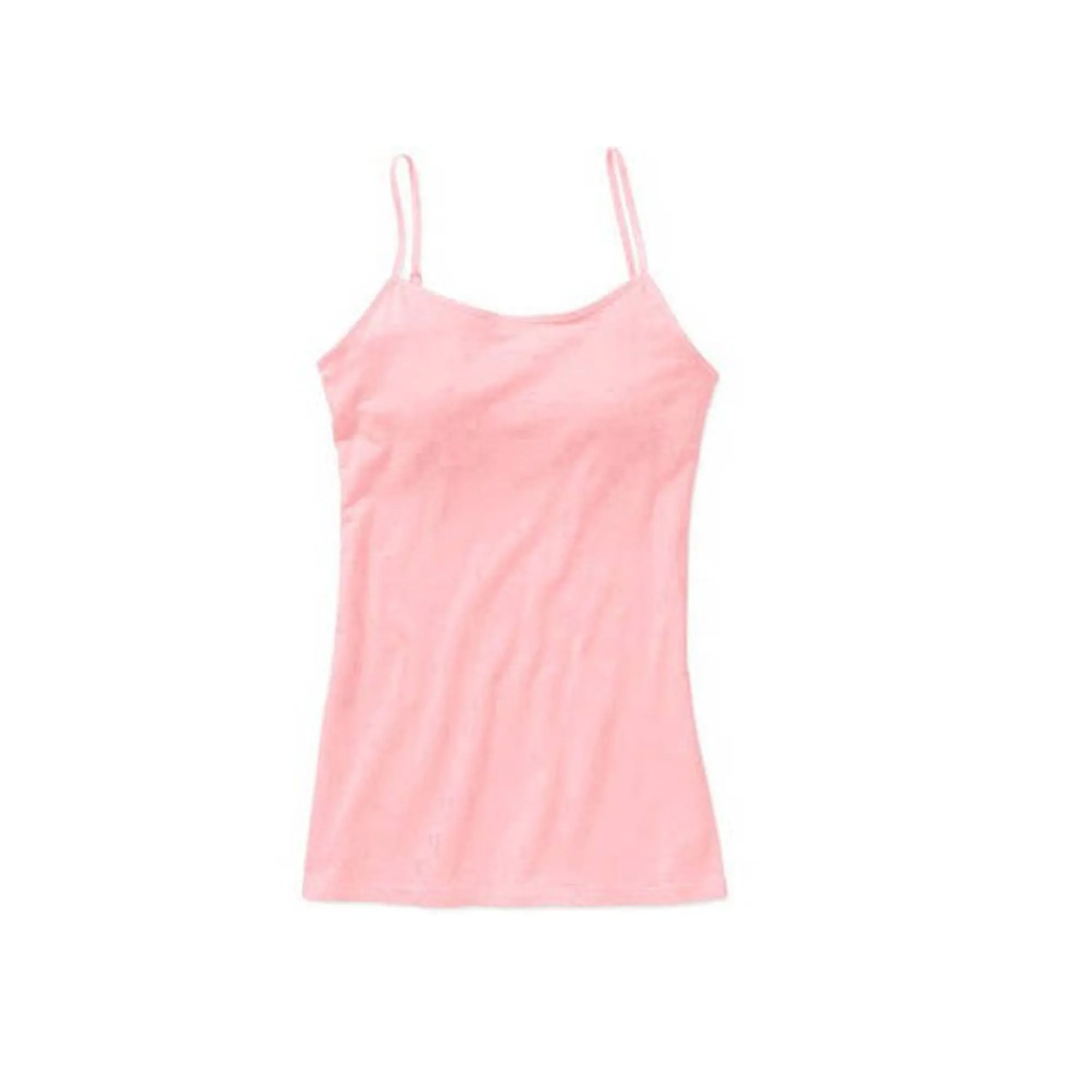 CITY LIFE - Women 'Light Pink' Solid Stretch Cotton with Adjustable Straps Camisole CL908