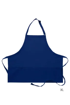 Cobalt Deluxe XL Bib Adjustable Apron (3 Pockets)