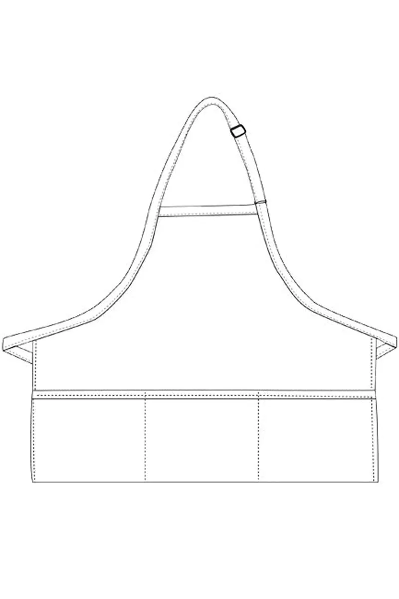 Cobalt Deluxe XL Bib Adjustable Apron (3 Pockets)