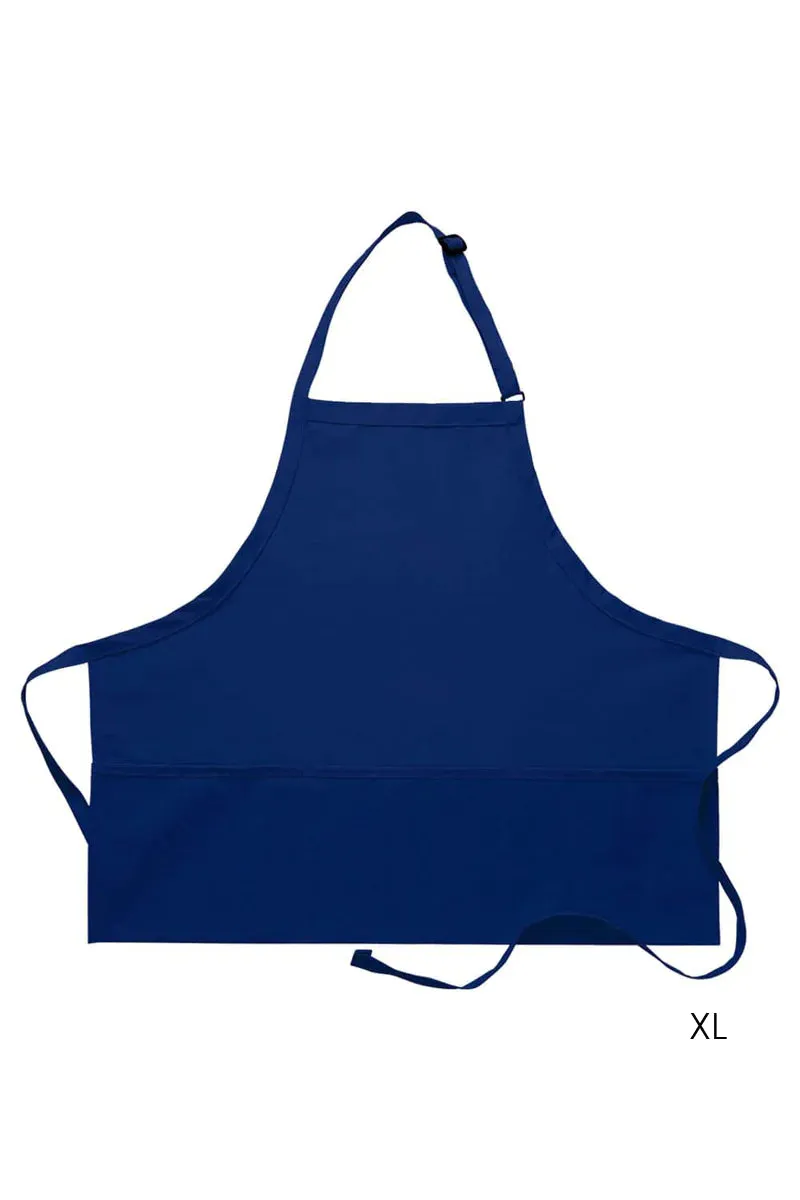 Cobalt Deluxe XL Bib Adjustable Apron (3 Pockets)