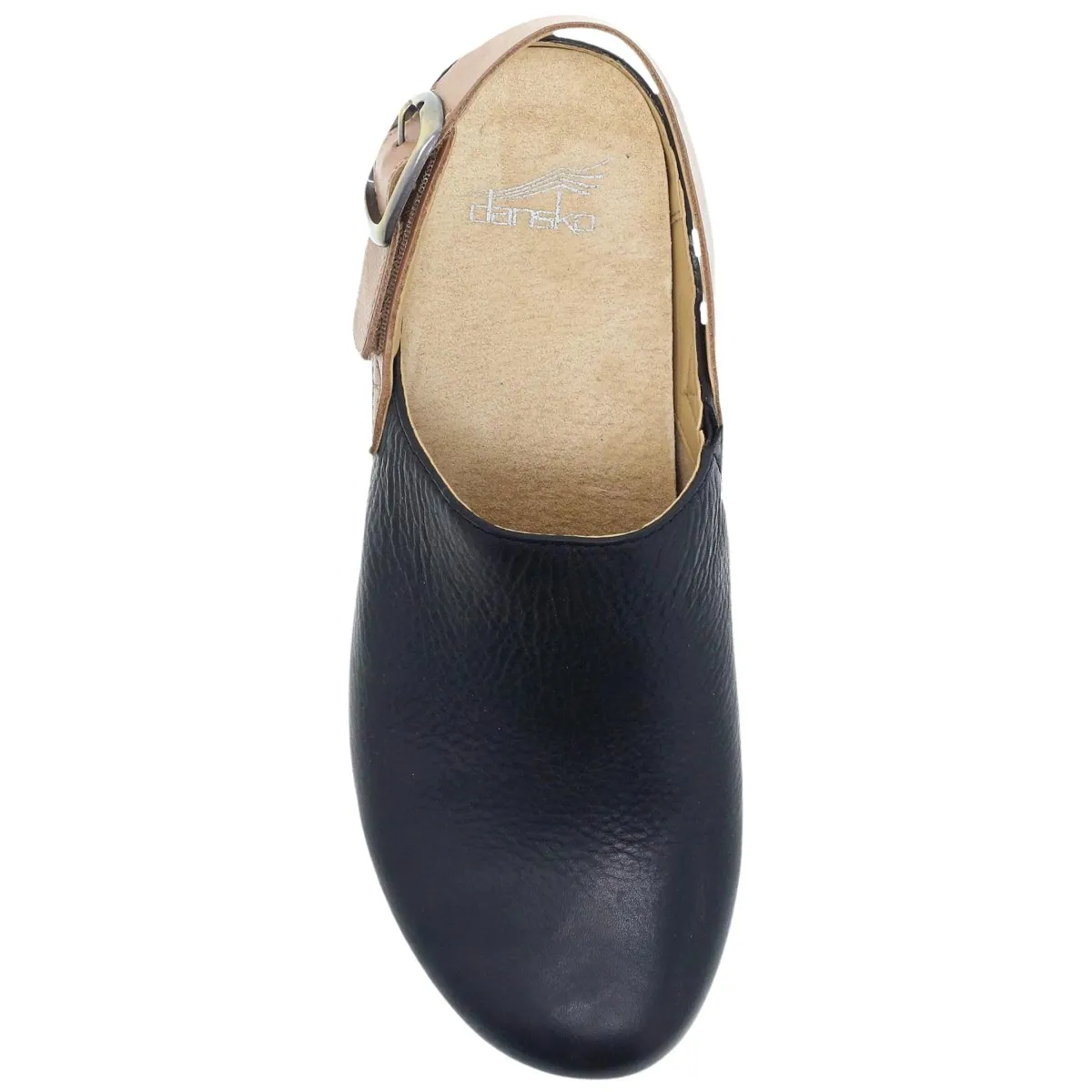 Dansko Women's Merrin Black Waxy Milled Mule