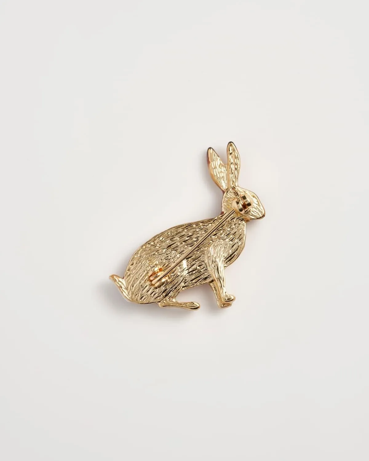 Enamel Rabbit Brooch