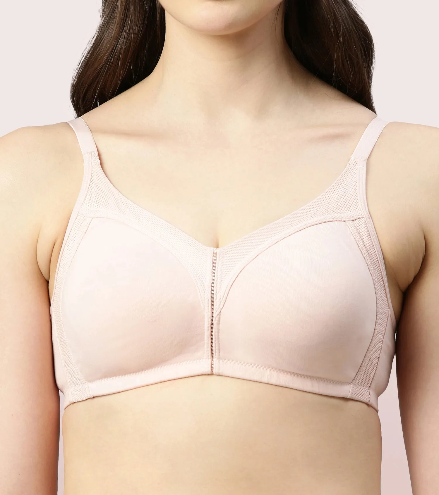 Enamor Fab-Cool A042 Side Support Shaper  Stretch Cotton Everyday Bra for Women- High Coverage, Non Padded and Wirefree