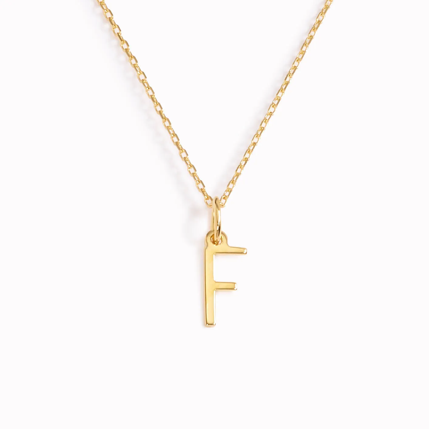 F Necklace / Gold Initial Necklace