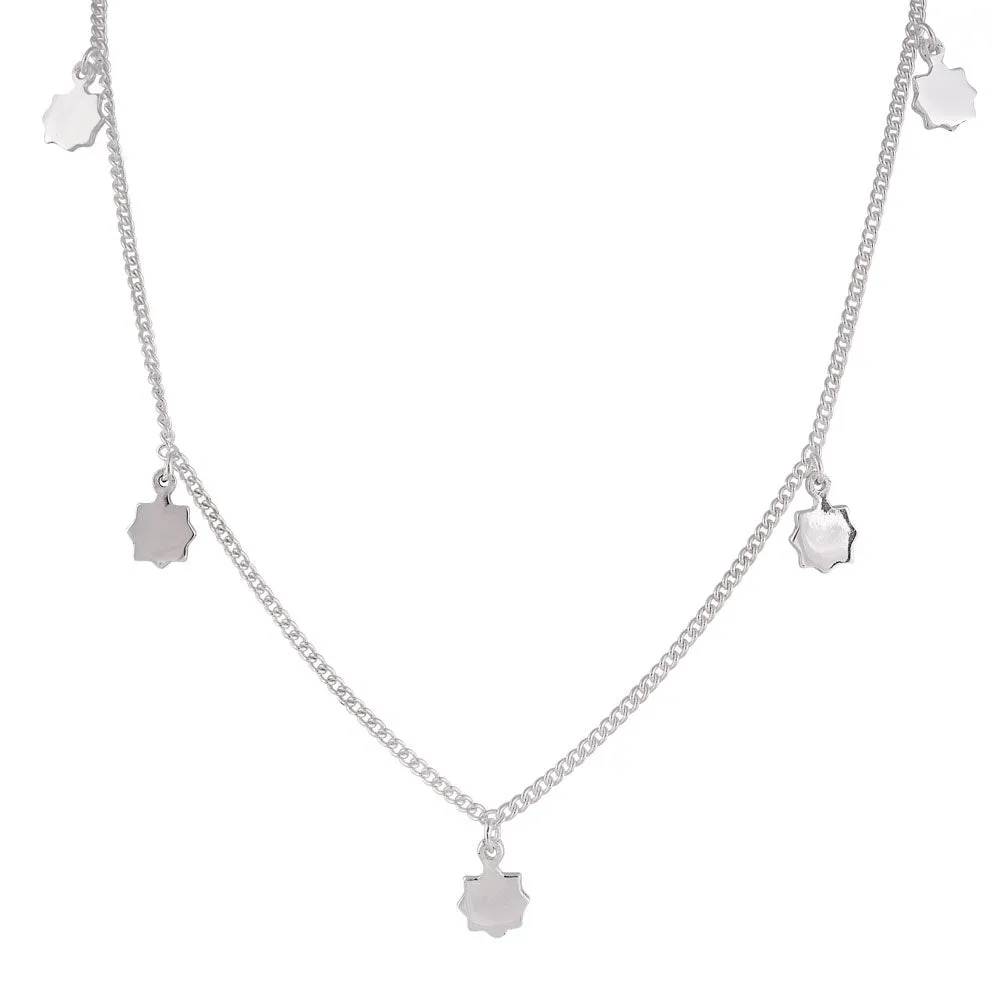 Fairley Silver Sunshine Charm Necklace