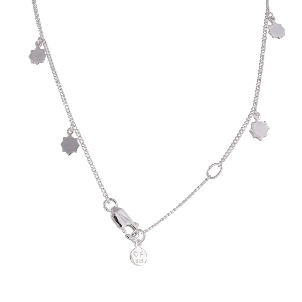 Fairley Silver Sunshine Charm Necklace