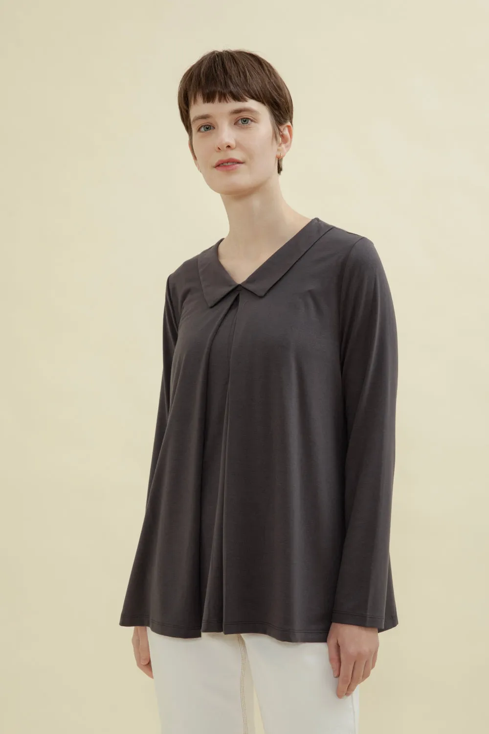 Flat Collared Soft Nursing Top