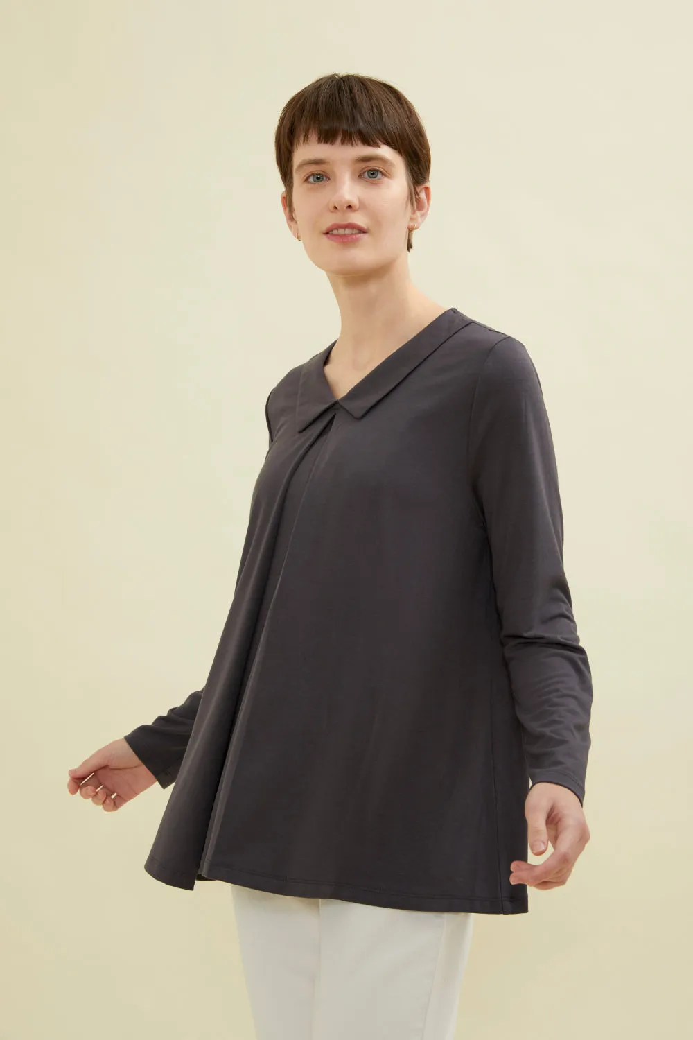 Flat Collared Soft Nursing Top