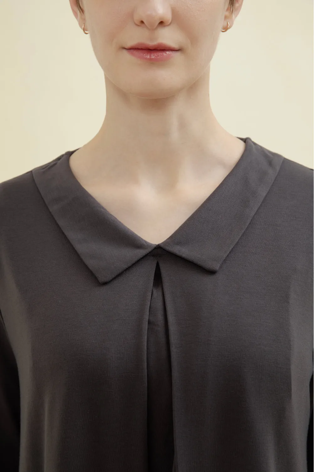 Flat Collared Soft Nursing Top