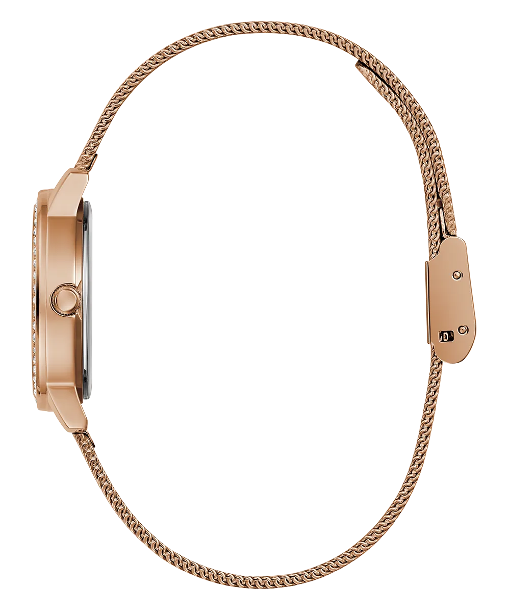 GUESS Ladies Rose Gold Tone Analog Watch