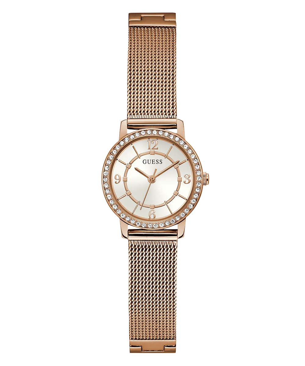 GUESS Ladies Rose Gold Tone Analog Watch