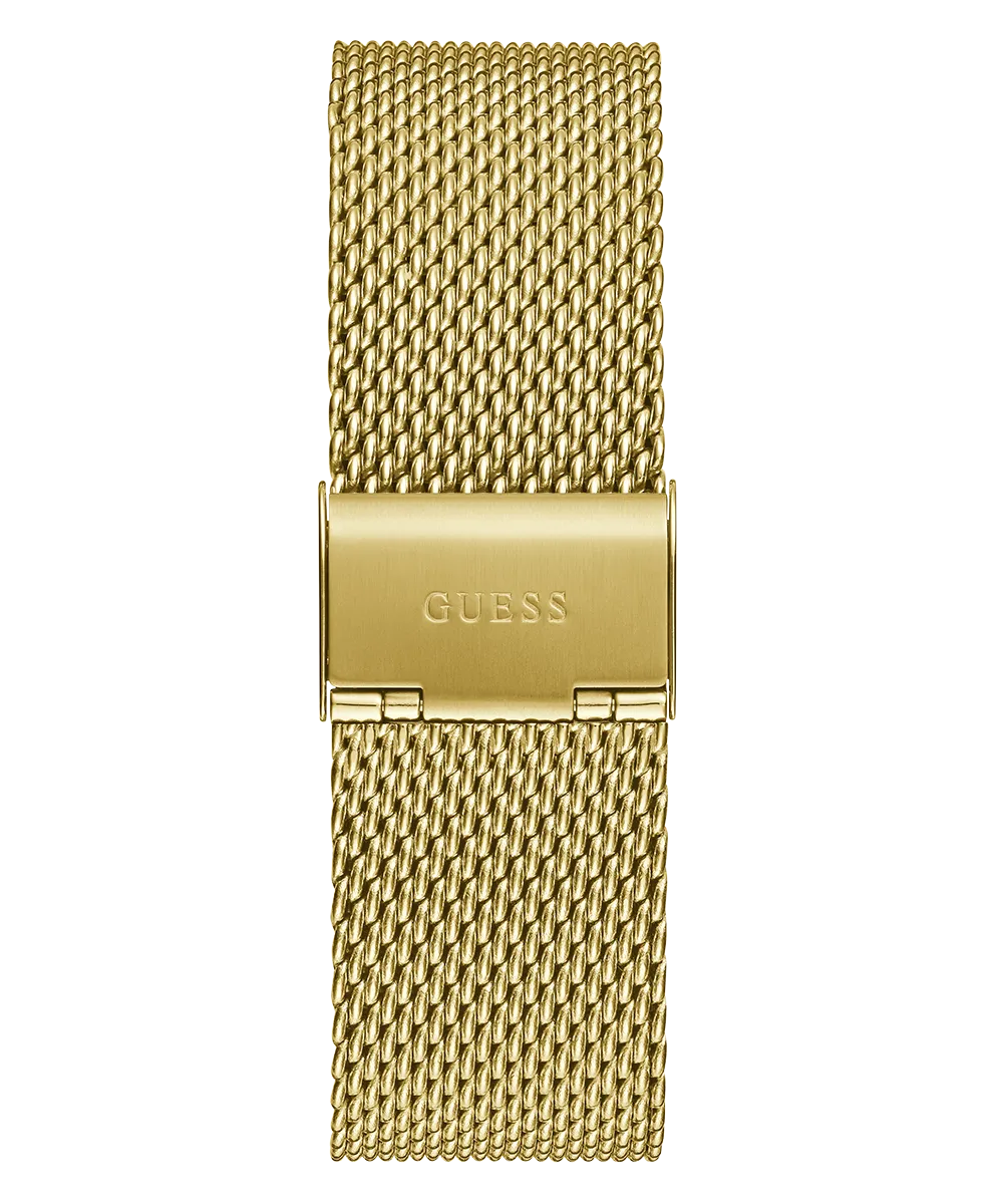 GUESS Mens Gold Tone Analog Watch