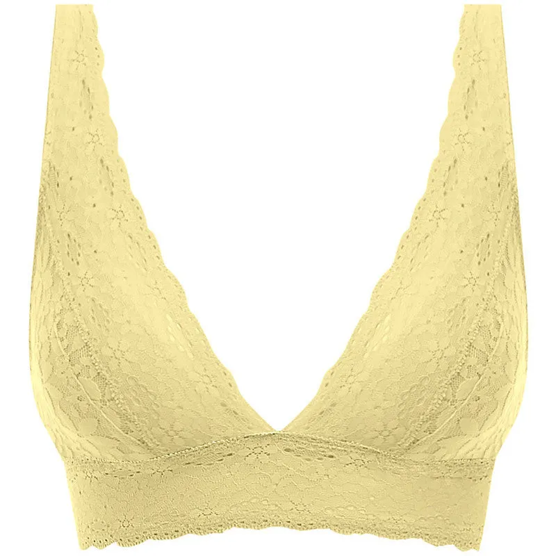 Halo Lace Soft Cup Bra Lemon Yellow - Wacoal