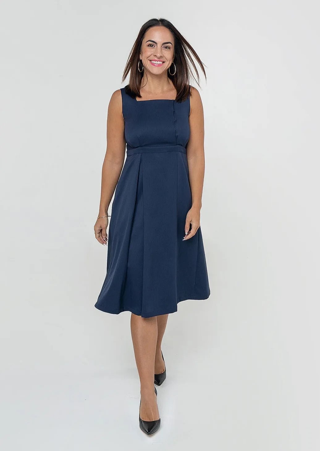 INTO THE BLUE Maternity & Nursing Dress