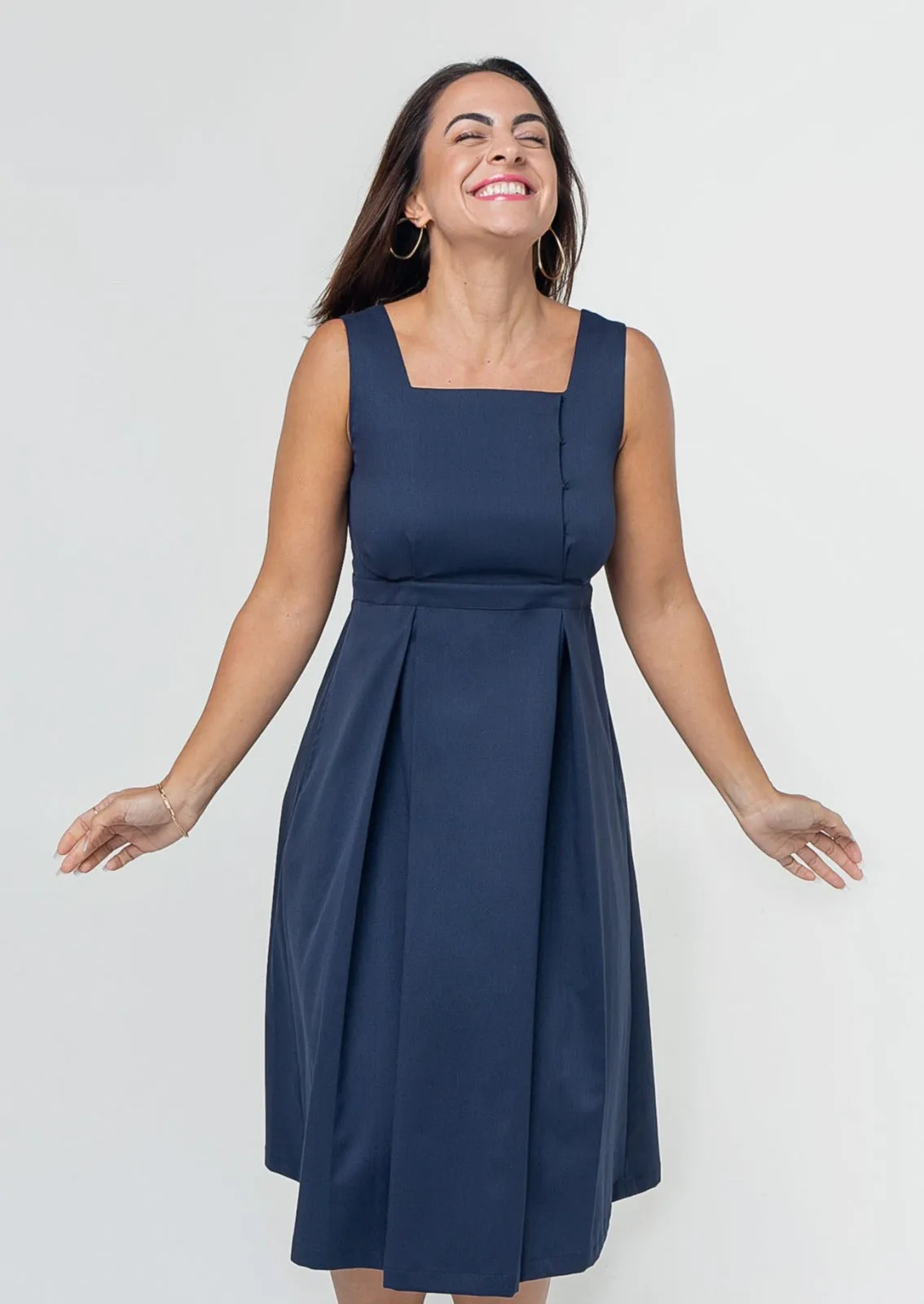 INTO THE BLUE Maternity & Nursing Dress