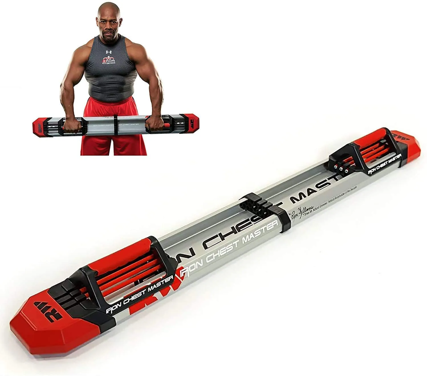 Iron Chest Master Push Up Machine - The Perfect Chest Workout Equipment for Home Workouts - Exercise Equipment Includes Resistance Bands and Unique Fitness Program for Men and Women