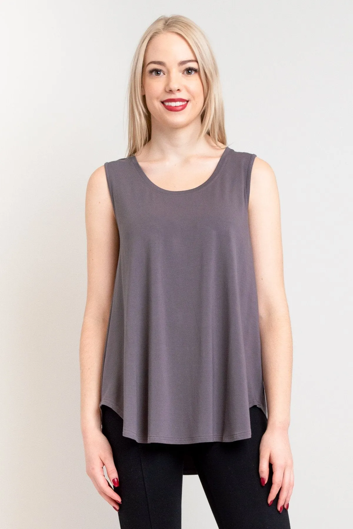 Jazz Tank, Charcoal, Bamboo - Final Sale