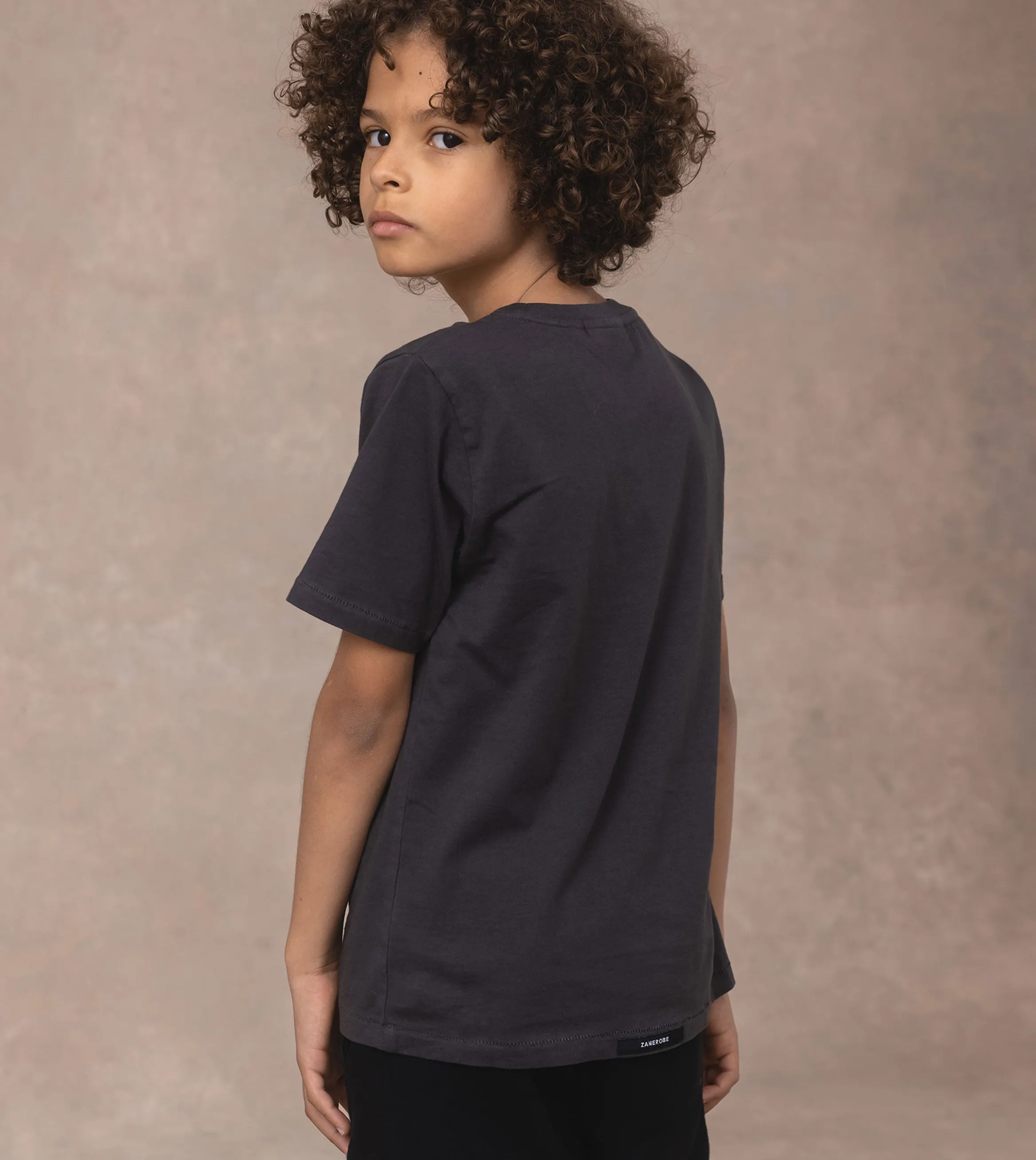 Kids Box Tee GD Dk Grey