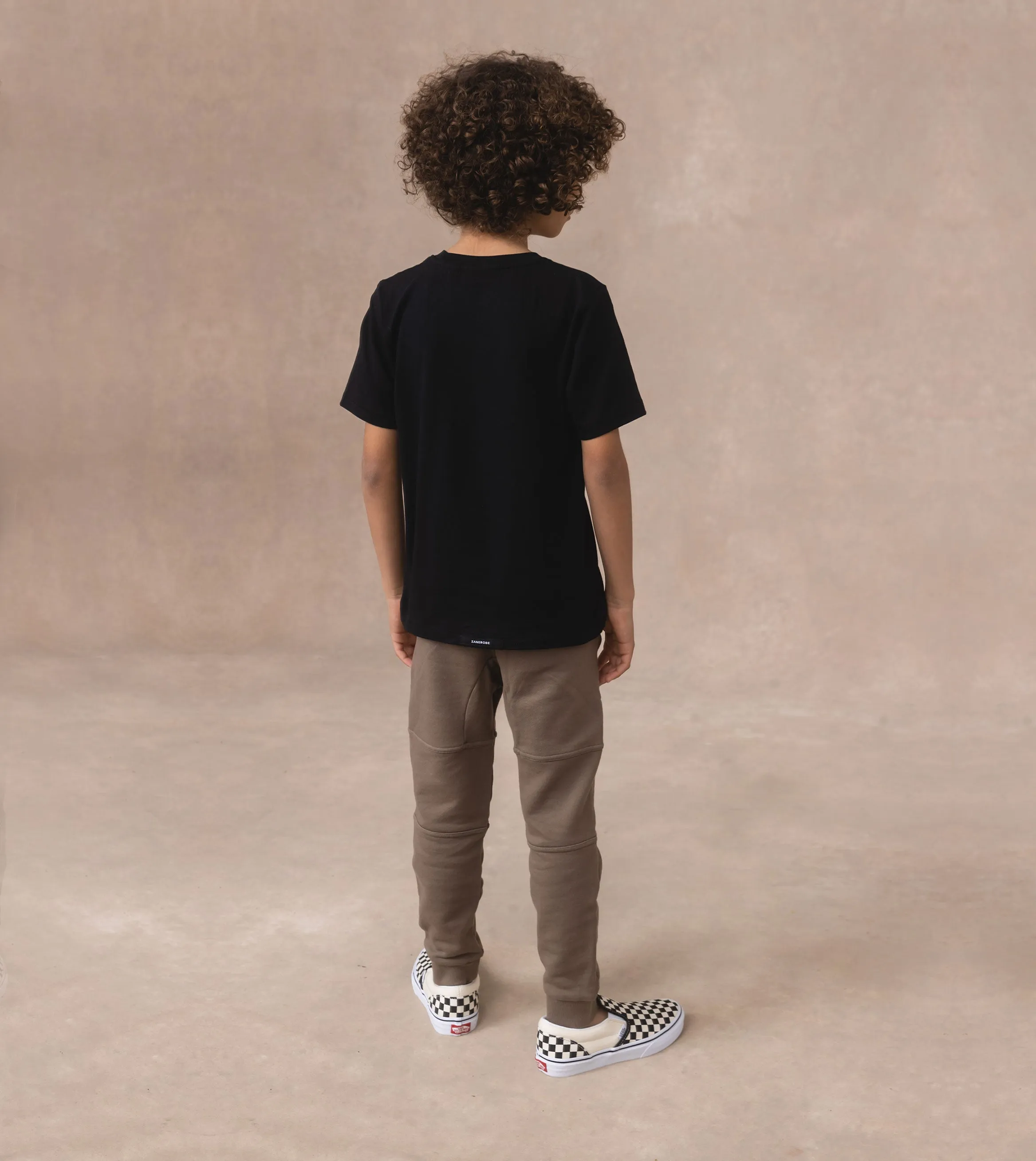 Kids Wolf Box Tee Black