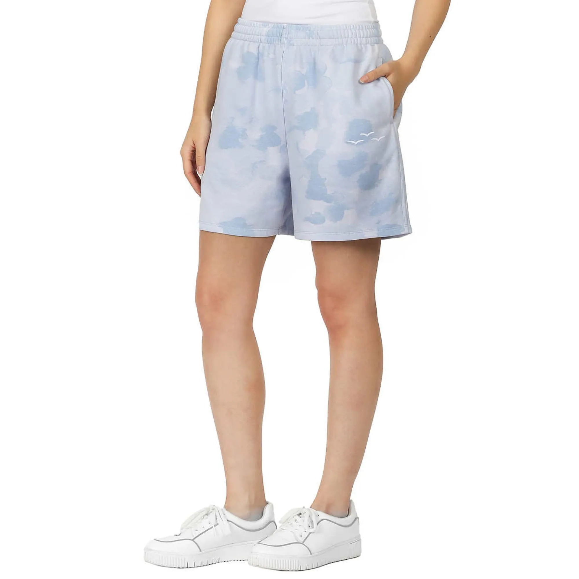 LazyPants Women's High Rise Soft Cotton Blend French Terry Shorts